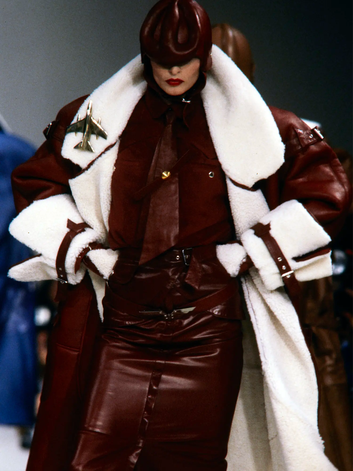 Claude Montana Fall-Winter 1983 Aviator Shearling Bomber