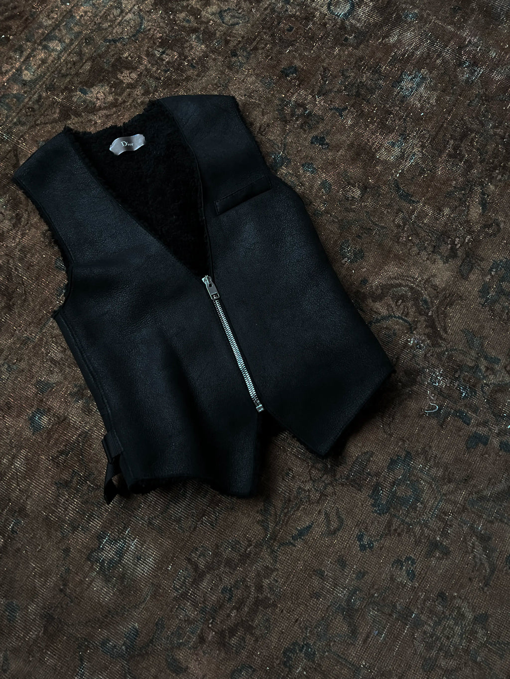 Dior Homme Fall-Winter 2005 Navigates Shearling Vest