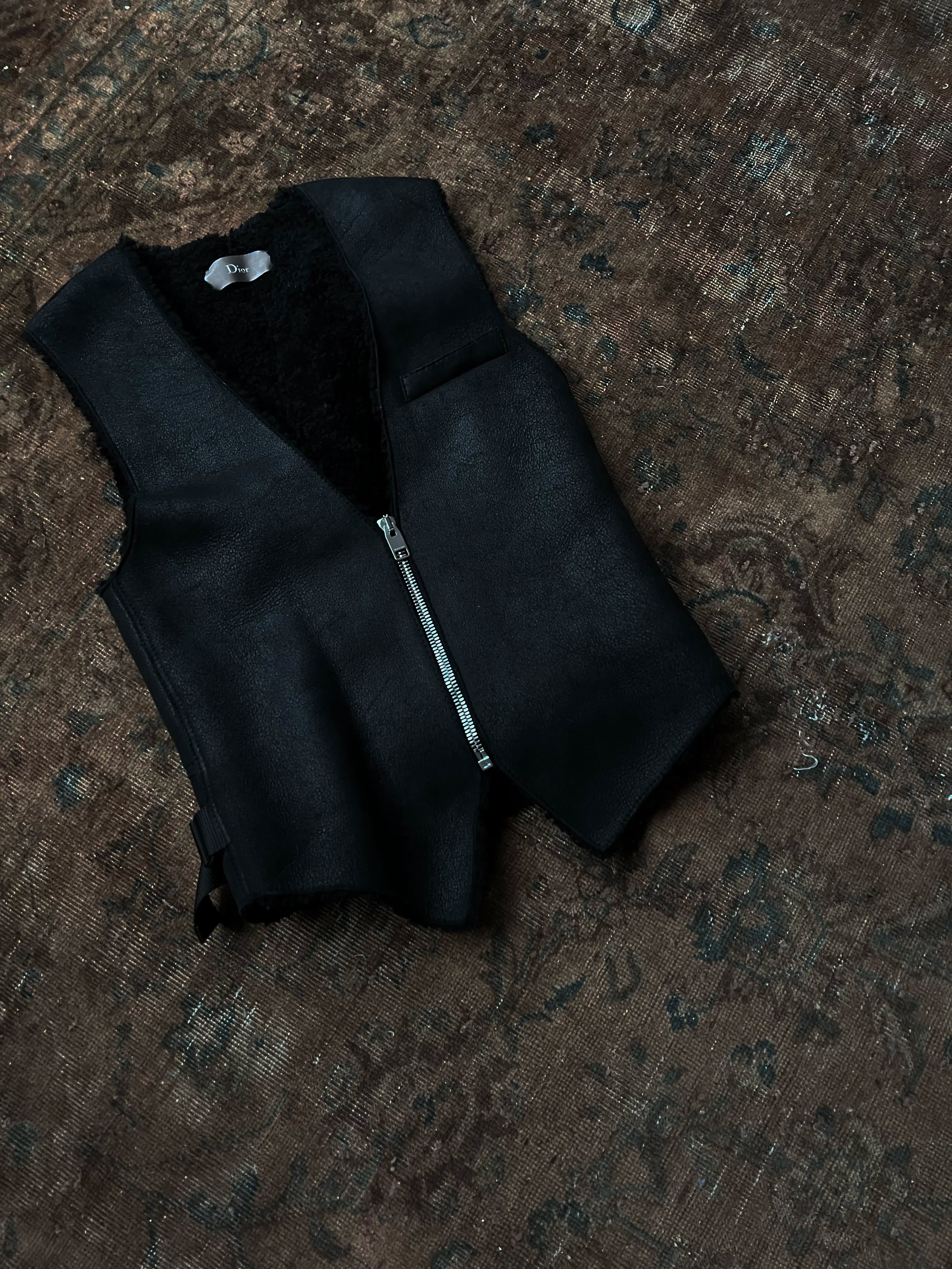 Dior Homme Fall-Winter 2005 Navigates Shearling Vest
