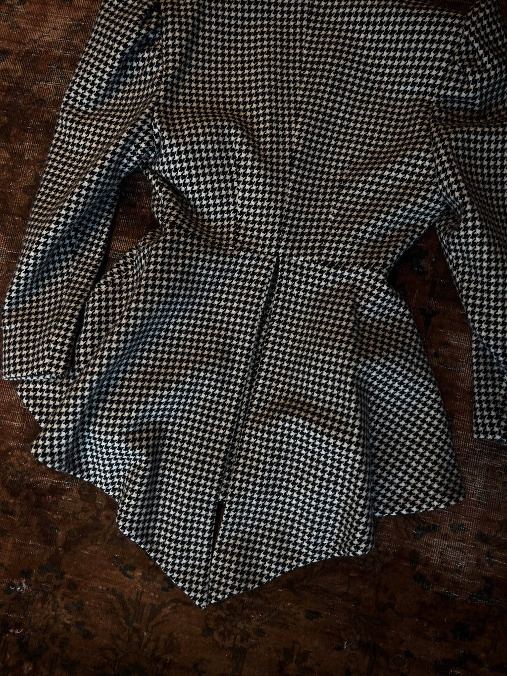 Gianni Versace 80’s Draped Houndstooth Jacket