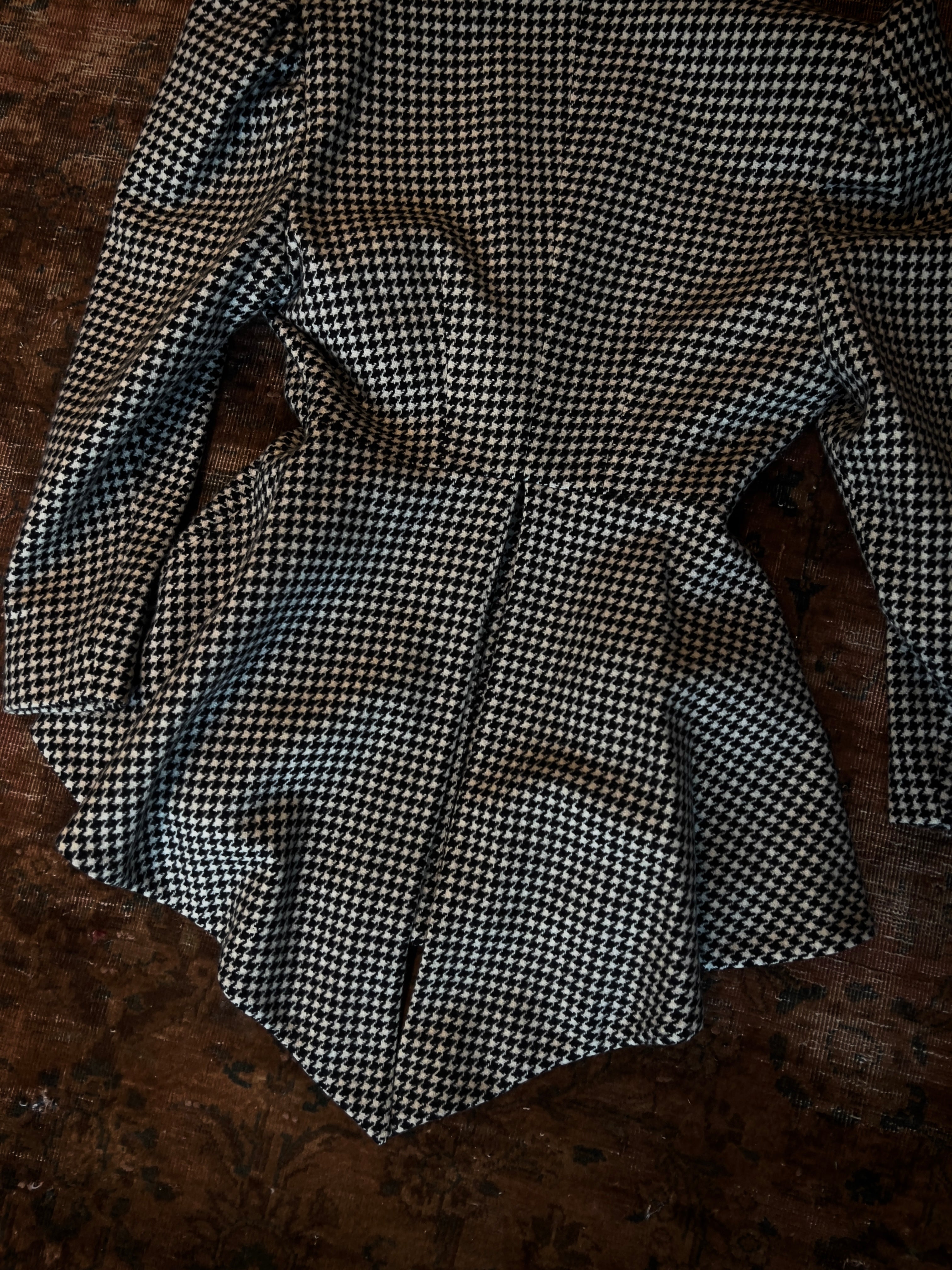 Gianni Versace 80’s Draped Houndstooth Jacket