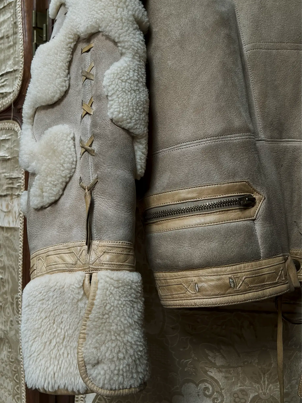 Claude Montana Fall-Winter 1983 Aviator Shearling Bomber