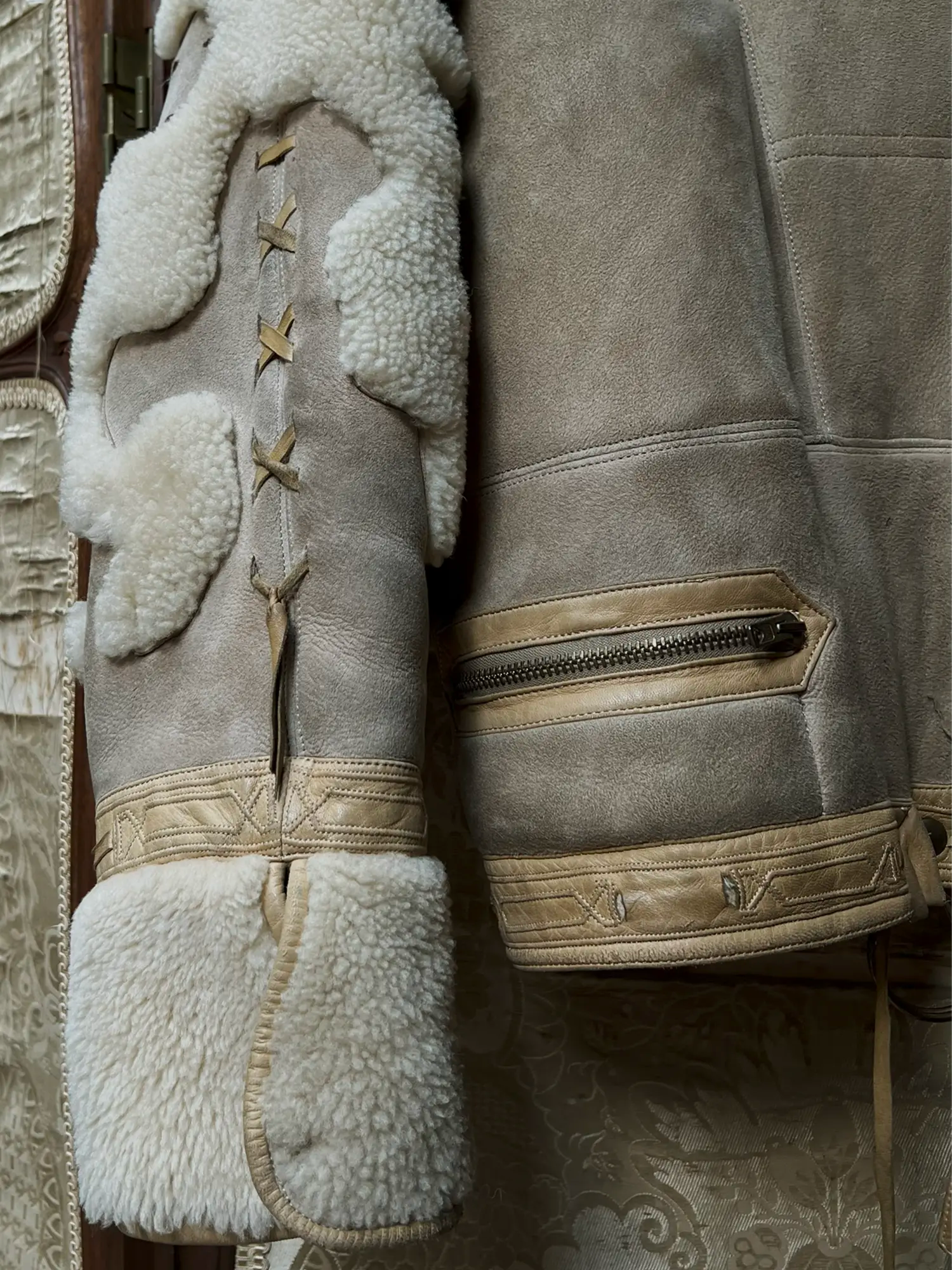 Claude Montana Fall-Winter 1983 Aviator Shearling Bomber